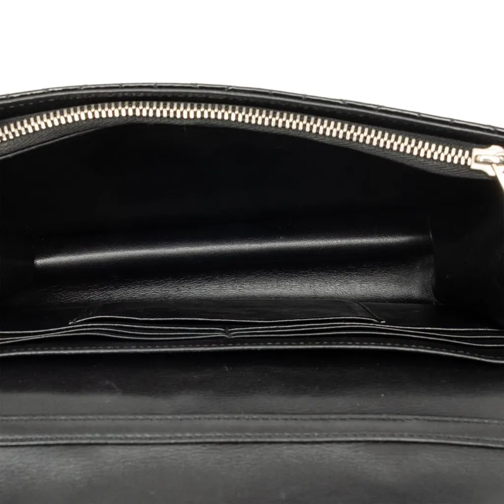 Dior Patent Cannage Miss Dior Promenade Crossbody Black Leather Good - Model View