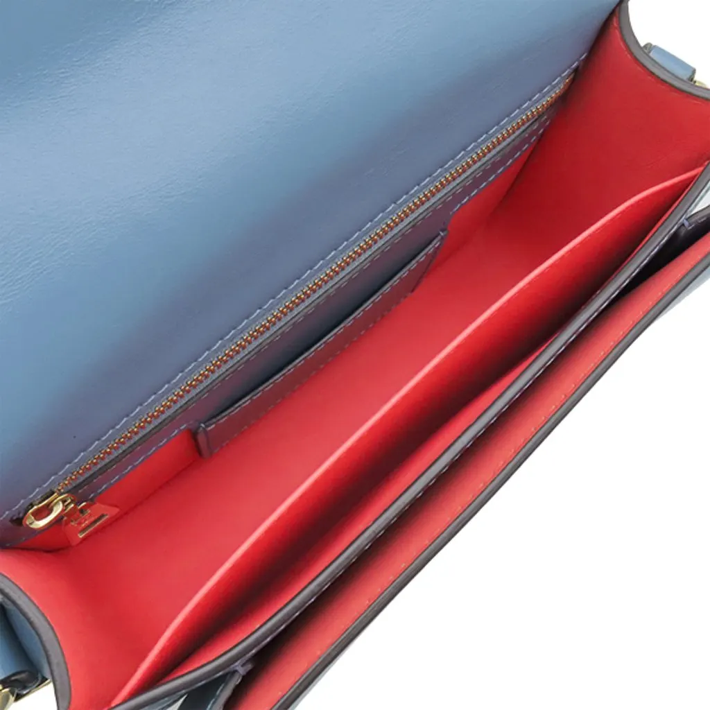 Louis Vuitton Calfskin LV Pont 9 Soft MM Blue Leather Very good - Inside View