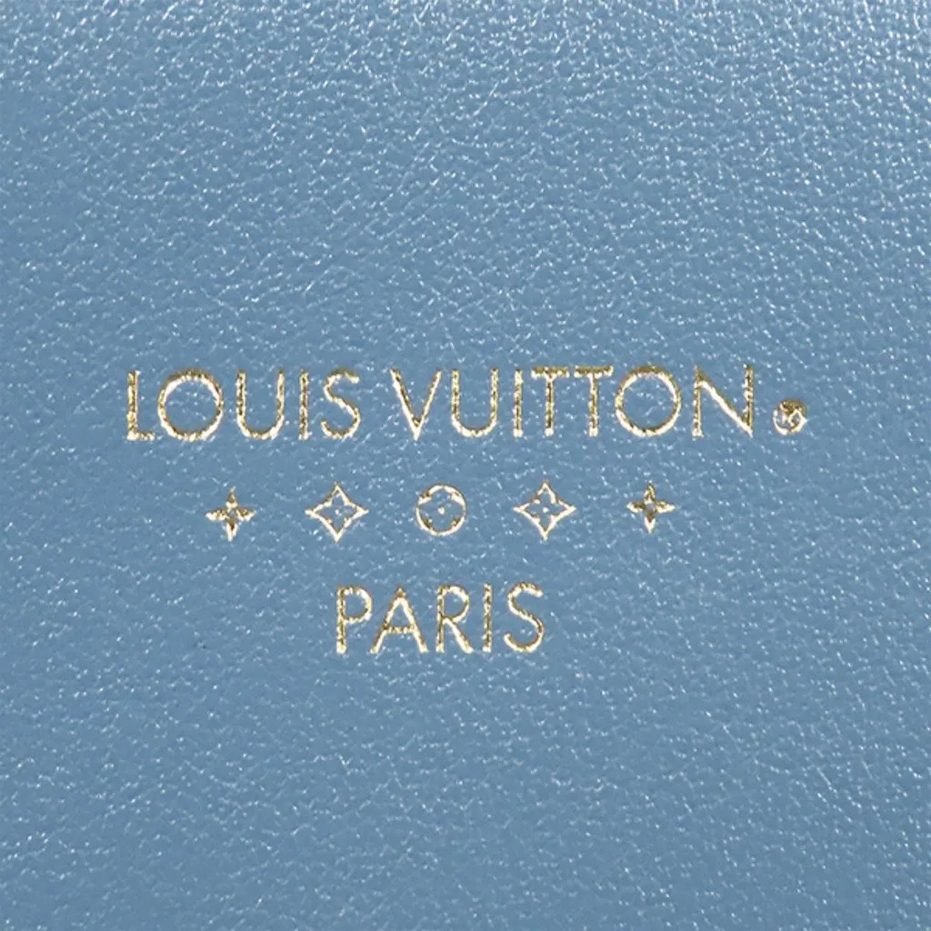 Louis Vuitton Calfskin LV Pont 9 Soft MM Blue Leather Very good - Model View