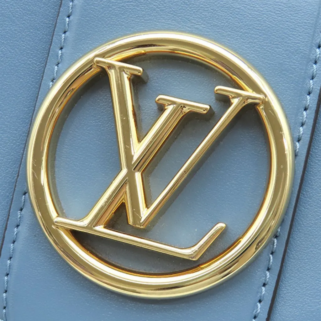 Louis Vuitton Calfskin LV Pont 9 Soft MM Blue Leather Very good - Box View