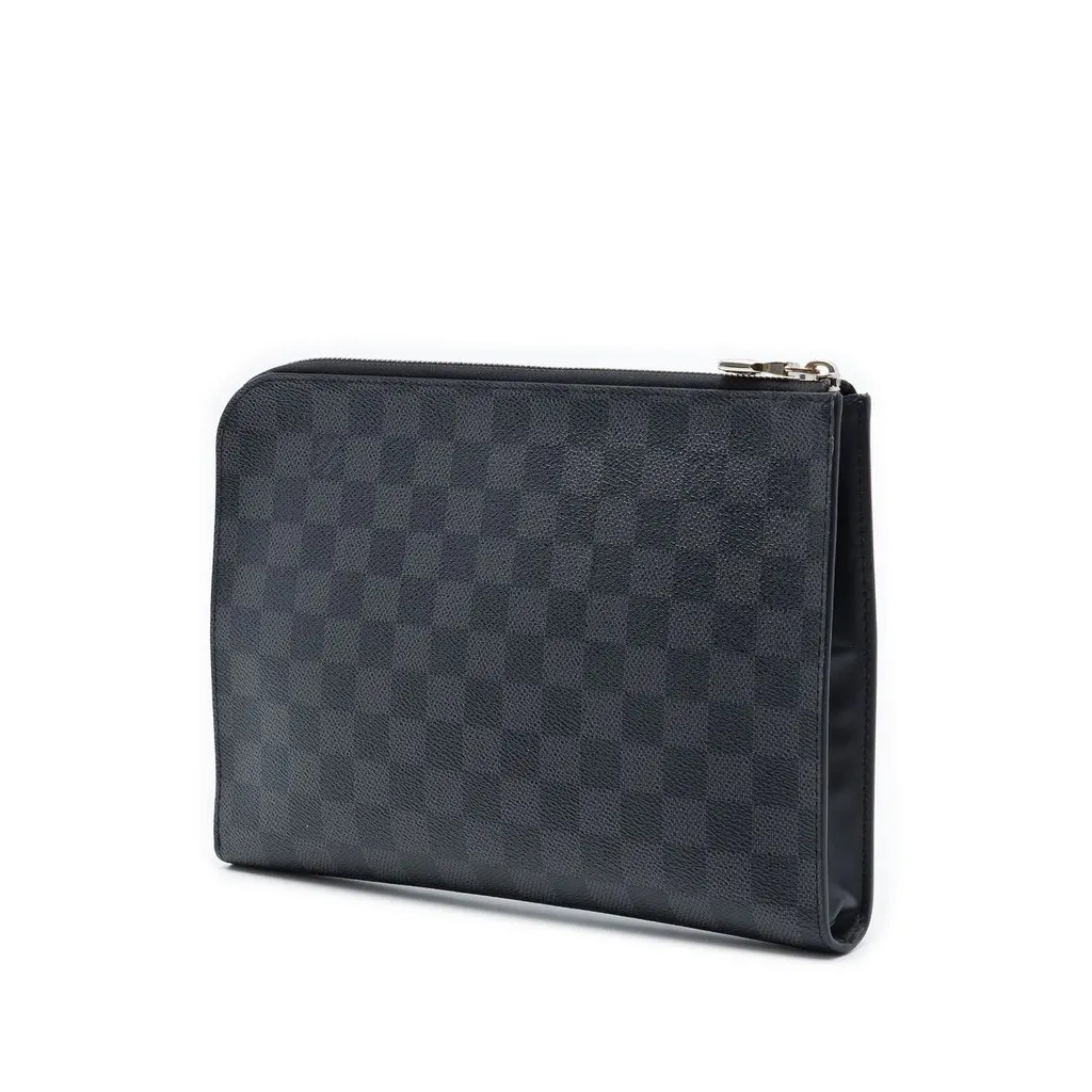 Louis Vuitton Damier Graphite Pochette Jour MM Black Very good - Back View