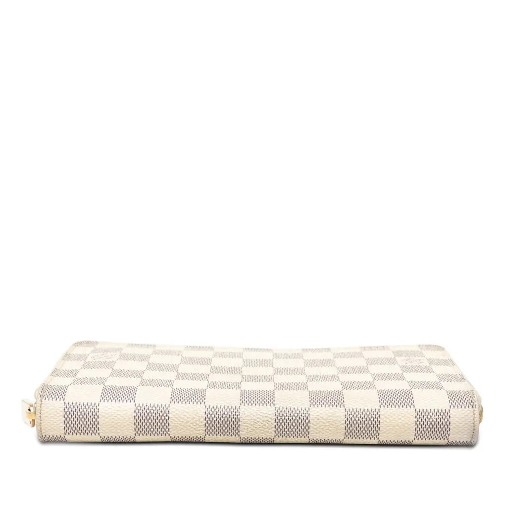 Louis Vuitton Damier Azur Zippy Organizer Wallet White Canvas Good - Inside View