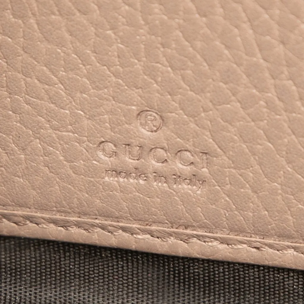 Gucci GG Marmont Calfskin Zip Around Wallet Brown Leather Very good - Box View