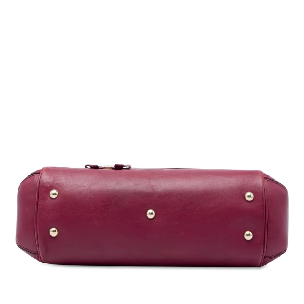 Gucci Guccissima Mayfair Satchel Red Leather Very good - Inside View