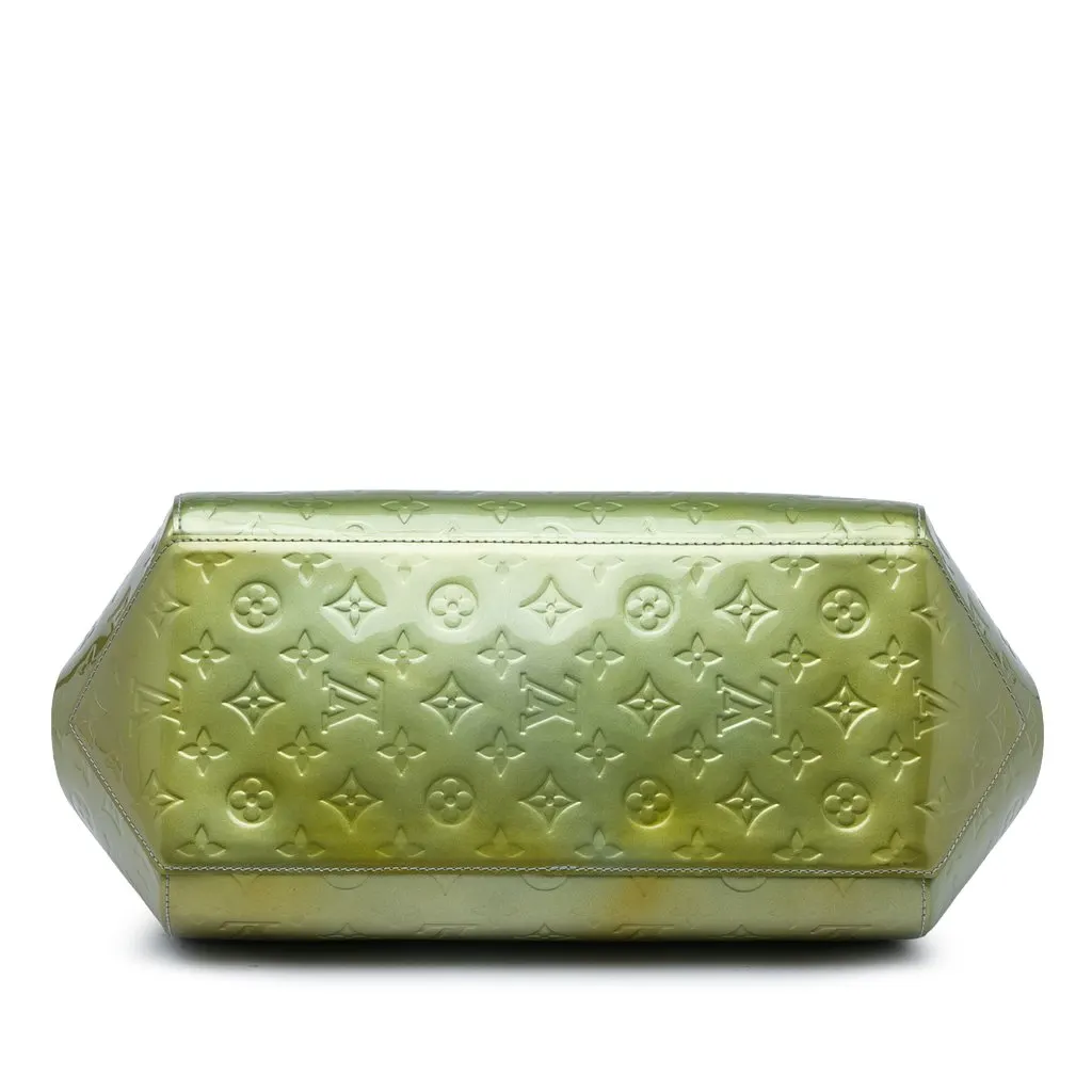 Louis Vuitton Monogram Vernis Sherwood PM Green Leather Very good - Inside View