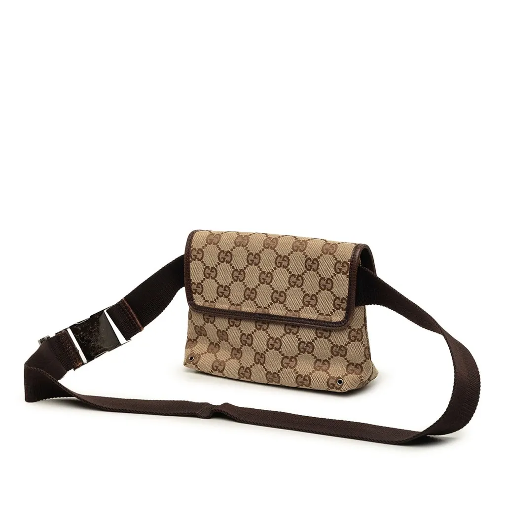 Gucci GG Canvas Jackie Belt Bag Beige Canvas Very good - Back View