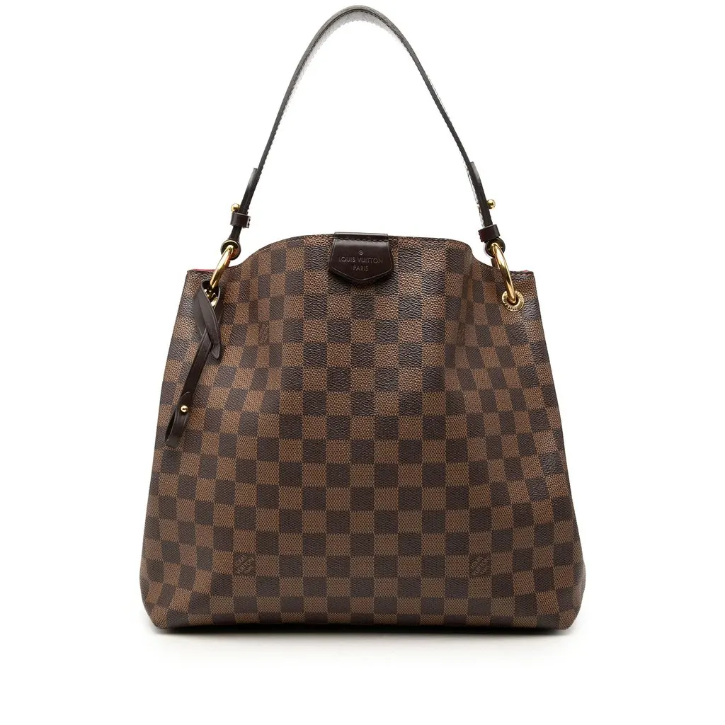 Louis Vuitton Damier Ebene Graceful PM Brown Canvas Very good - Front View