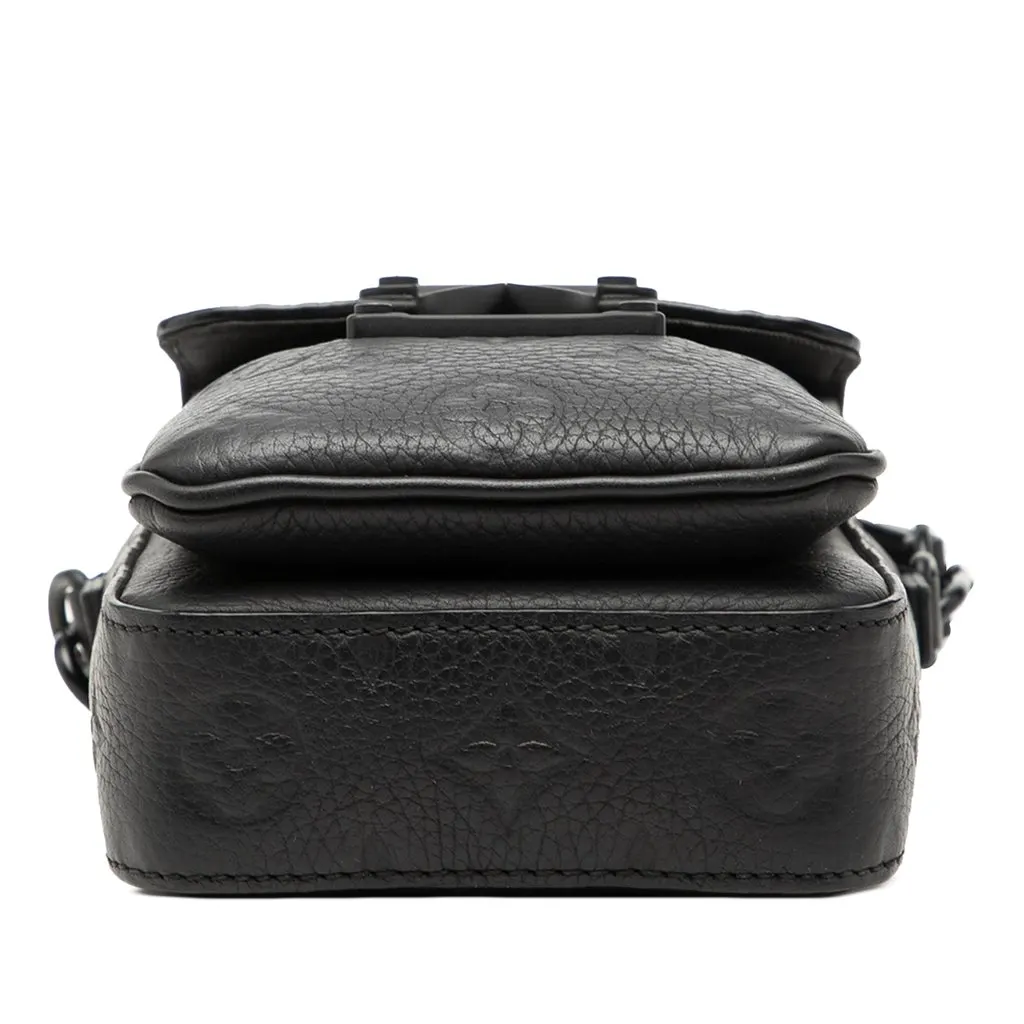 Louis Vuitton Monogram Taurillon Vertical Trunk Wearable Wallet Black Leather Very good - Inside View