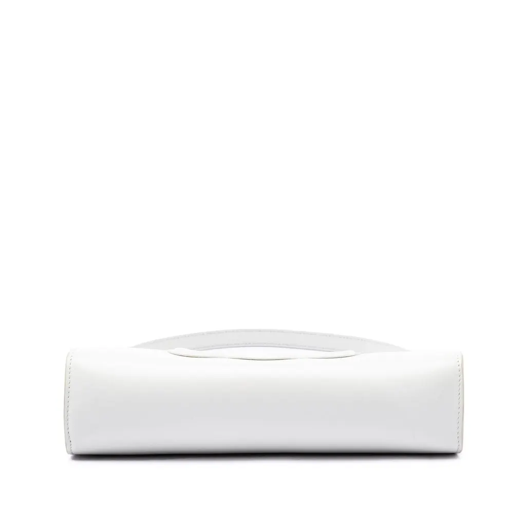 Celine Smooth Calfskin Cuir Triomphe Shoulder Bag White Leather Very good - Inside View