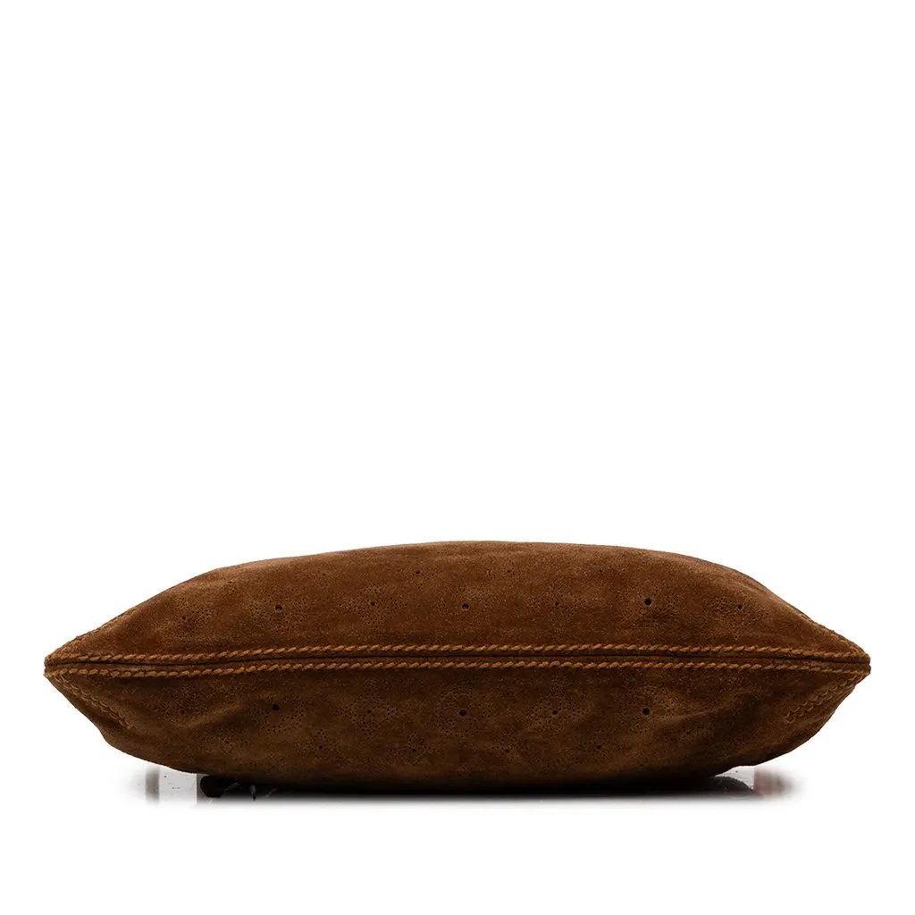 Louis Vuitton Monogram Mahina Suede Onatah Pochette Brown Suede Very good - Inside View