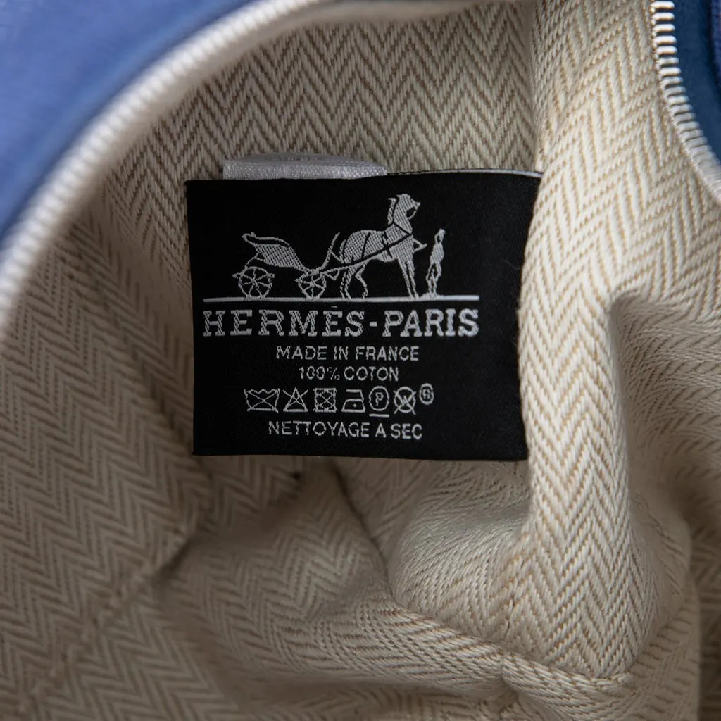 Hermès Small Toile Bride A Brac Case Blue Very good - Box View