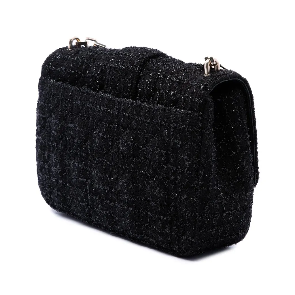 Dior Medium Tweed Cannage Miss Dior Flap Black Tweed Very good - Back View