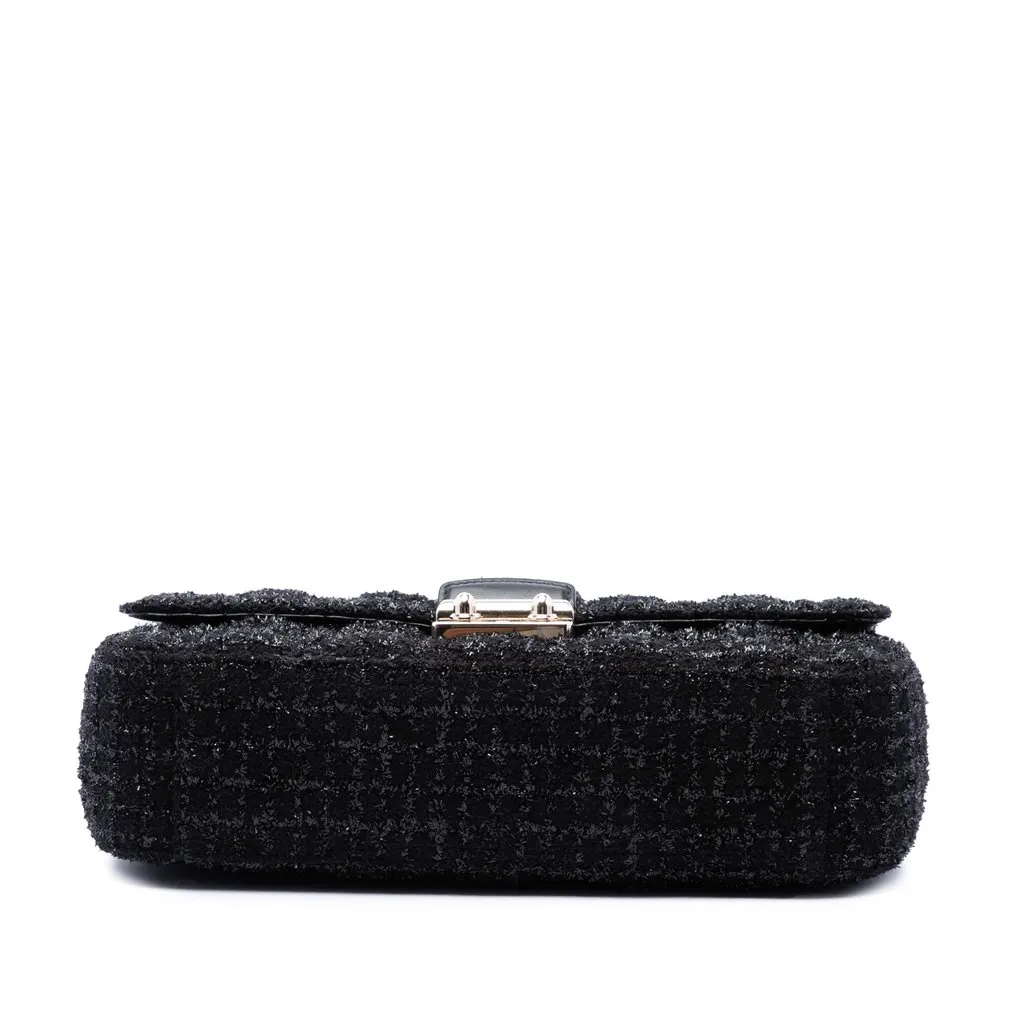 Dior Medium Tweed Cannage Miss Dior Flap Black Tweed Very good - Inside View