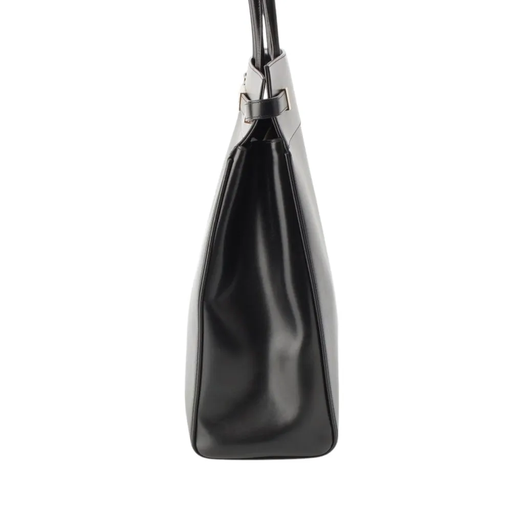 Saint Laurent Smooth Calfskin Manhattan North South Shopper Tote Black Leather Very good - Inside View