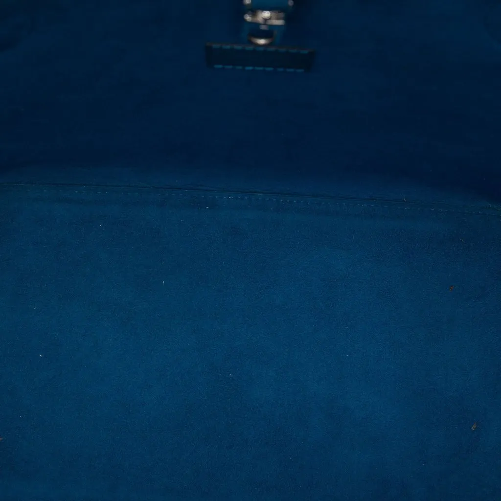 Louis Vuitton Epi Neverfull MM Blue Leather Very good - Model View