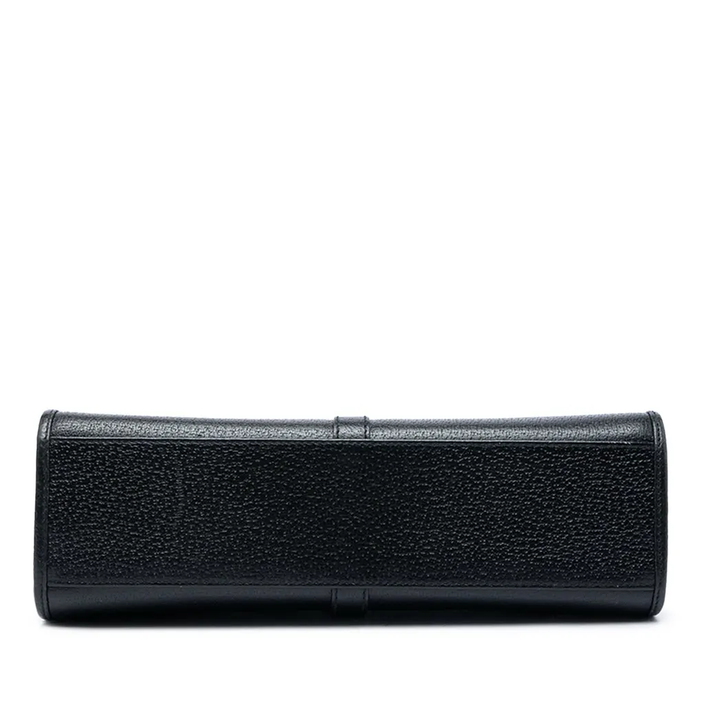 Gucci Calfskin Jackie Bardot Handbag Black Leather Very good - Inside View