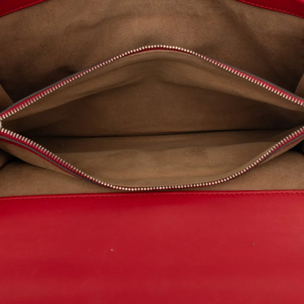 Gucci Medium GG Supreme Arabesque Dionysus Shoulder Bag Red Very good - Model View