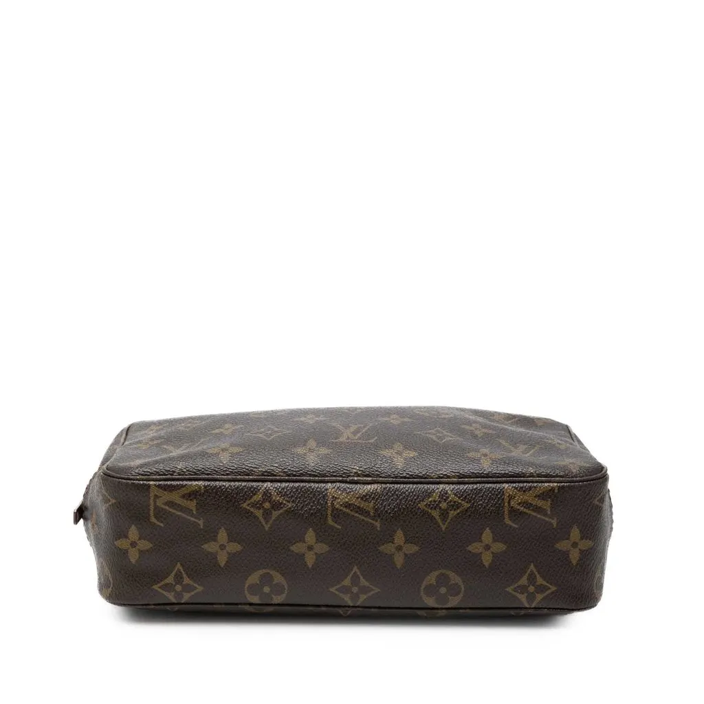 Louis Vuitton Monogram Macassar Toilet Pouch GM Brown Very good - Inside View