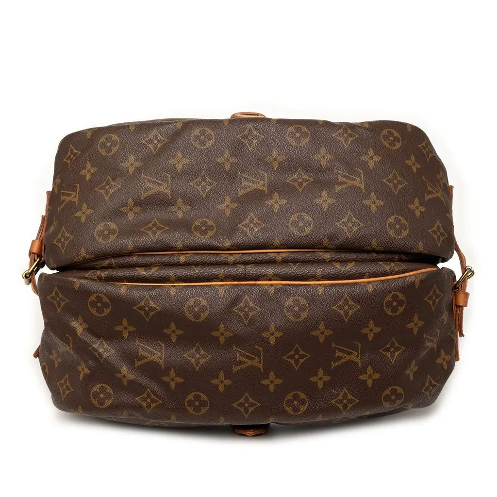 Louis Vuitton Monogram Saumur 35 Brown Good - Inside View