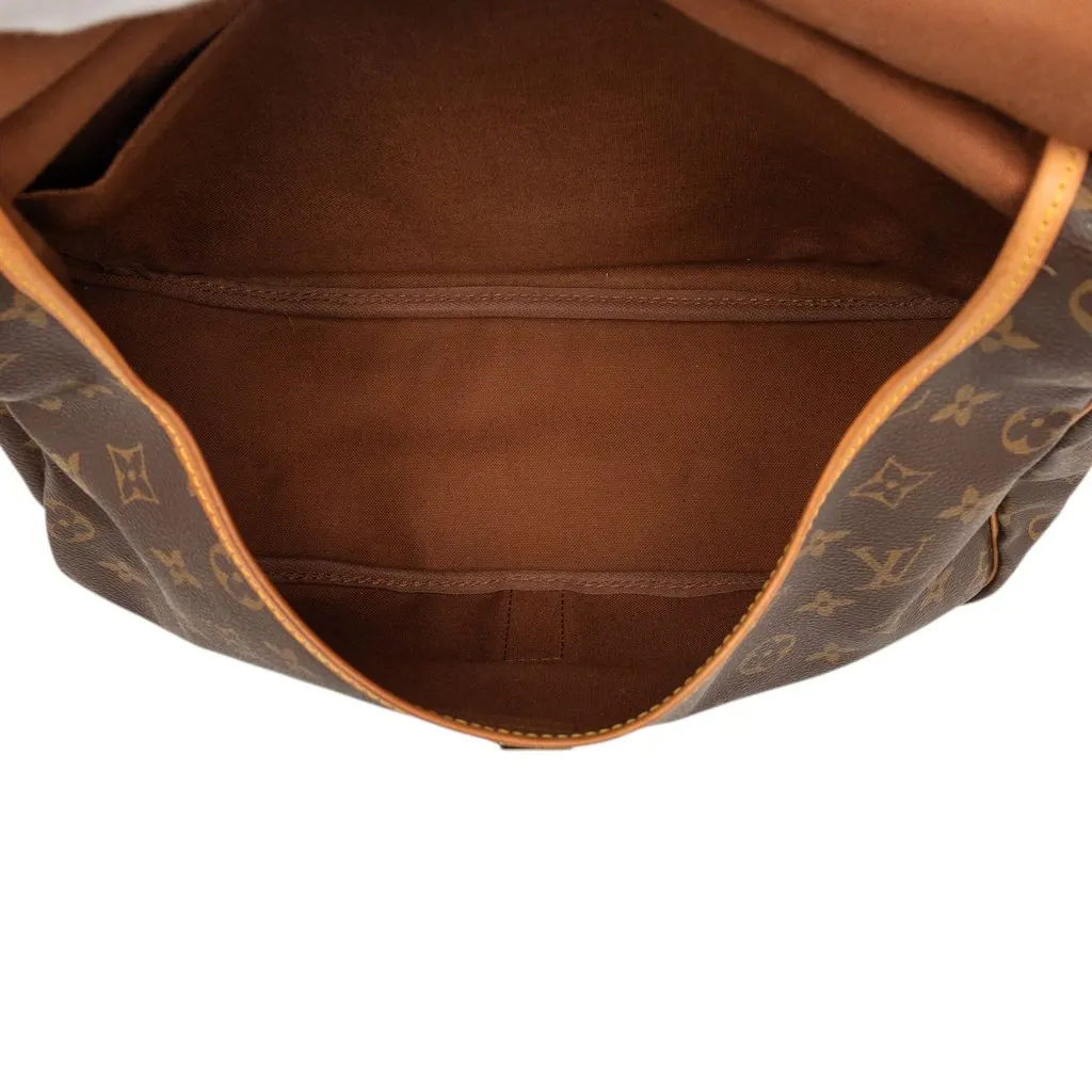 Louis Vuitton Monogram Saumur 35 Brown Good - Model View
