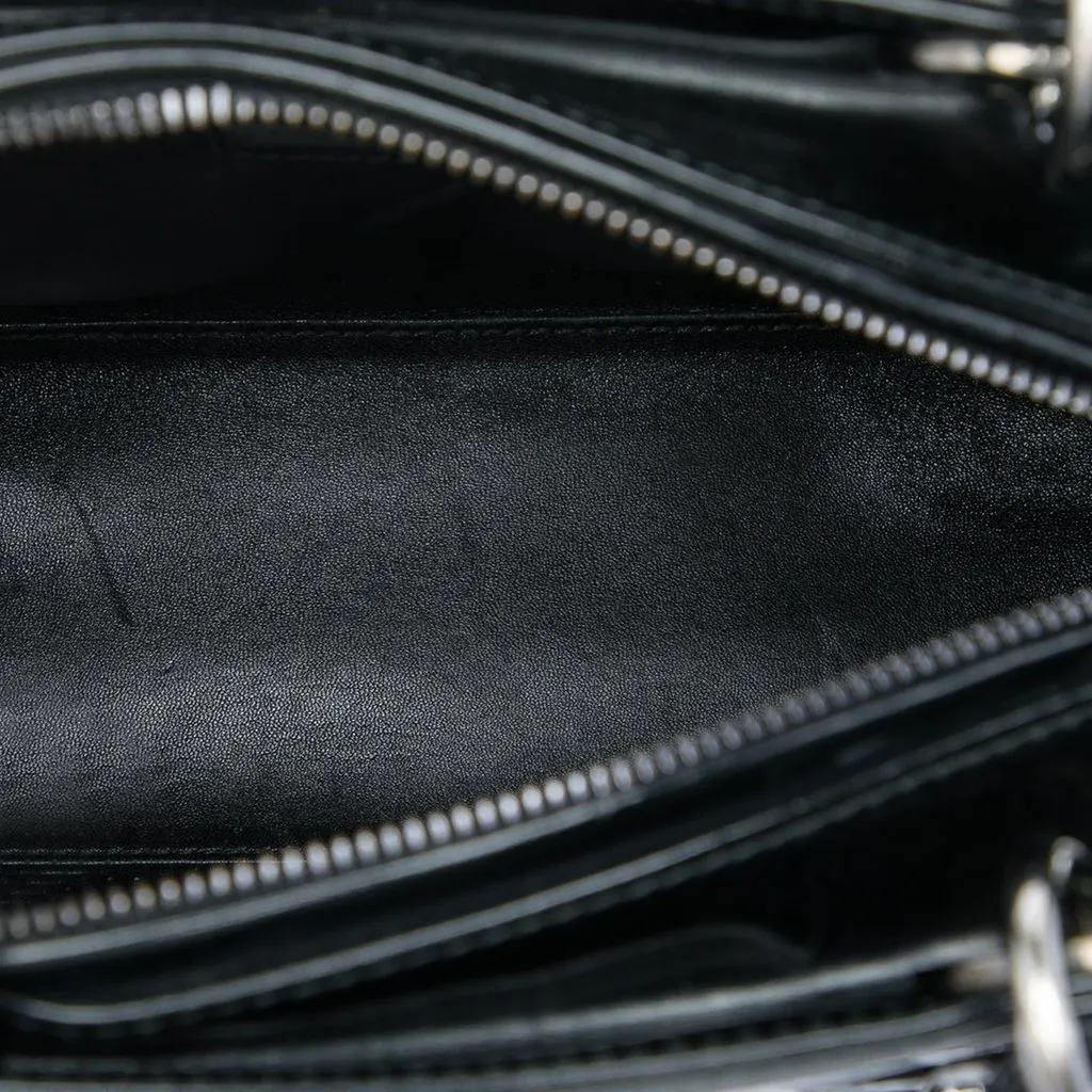 Dior Medium Patent Lady Dior Black Leather Very good - Model View