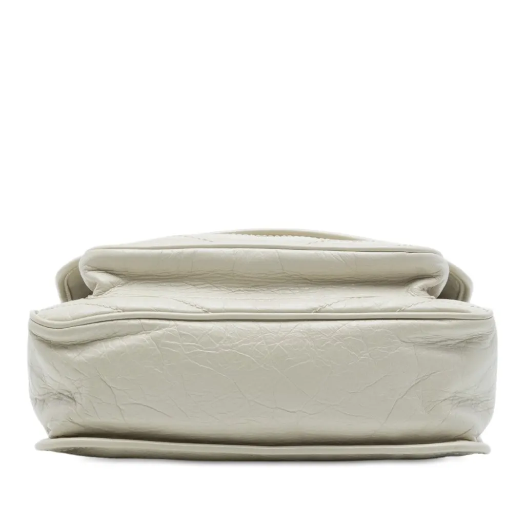 Saint Laurent Medium Crinkled Calfskin Niki White Leather Very good - Inside View