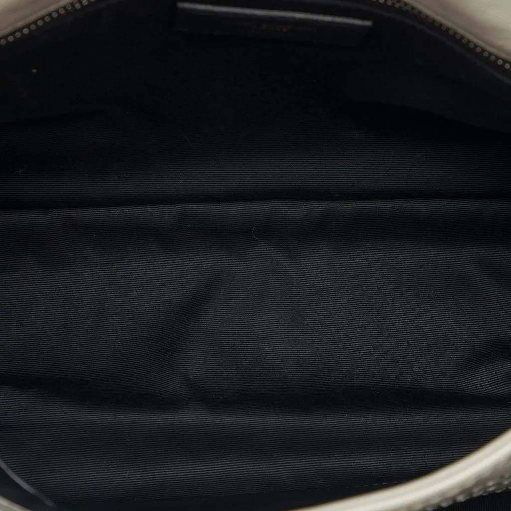 Saint Laurent Medium Crinkled Calfskin Niki White Leather Very good - Model View