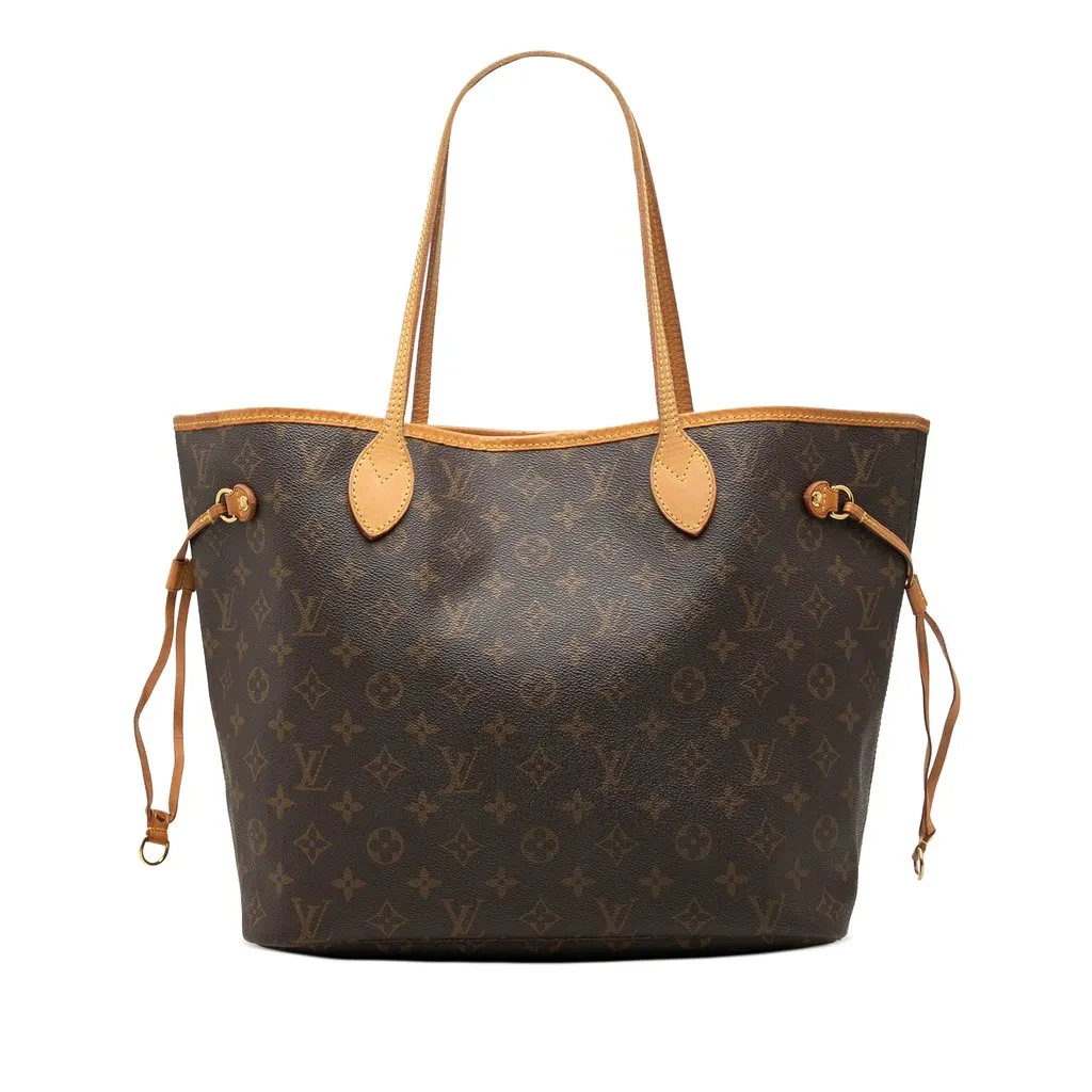 Louis Vuitton Monogram Neverfull MM Brown Good - Front View