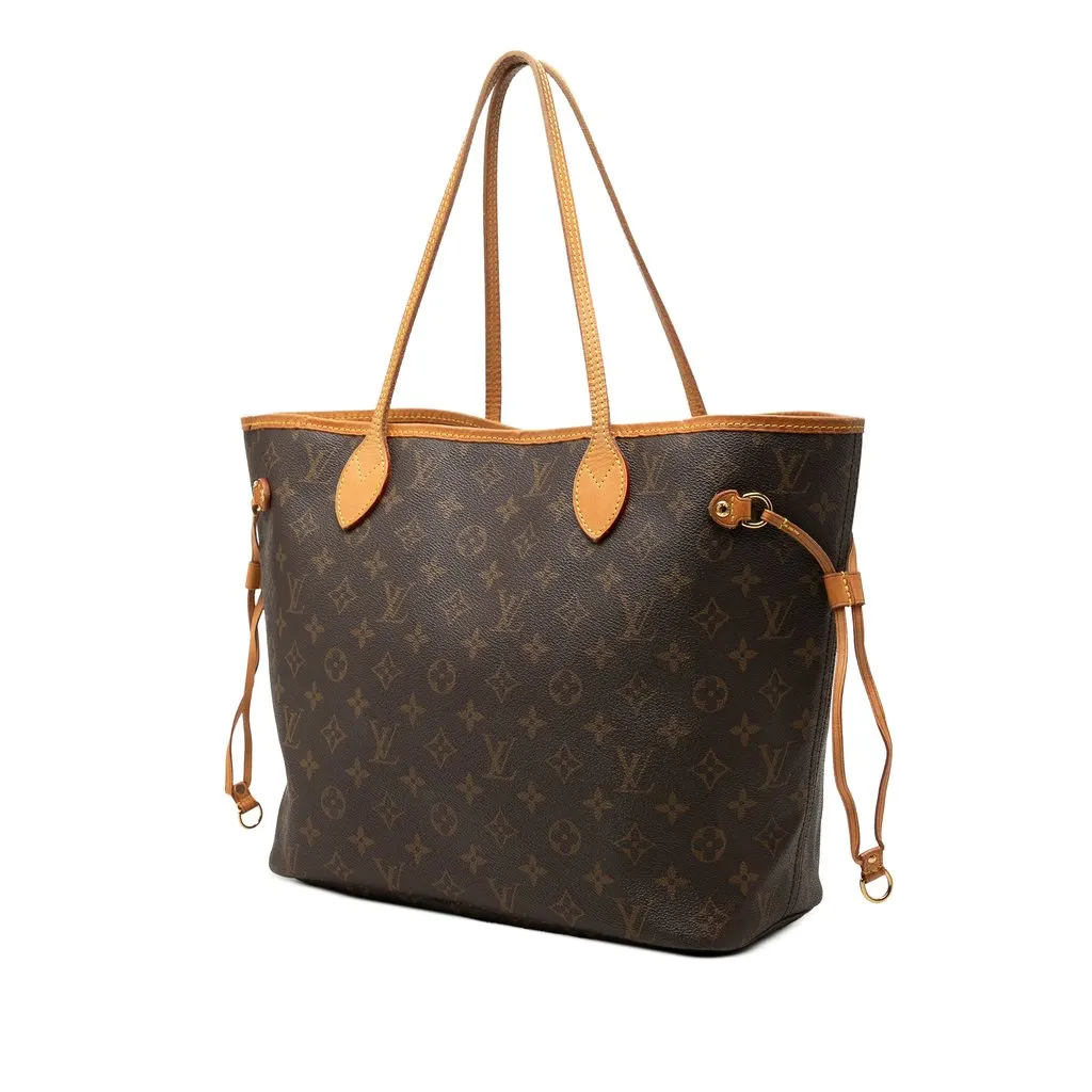 Louis Vuitton Monogram Neverfull MM Brown Good - Back View