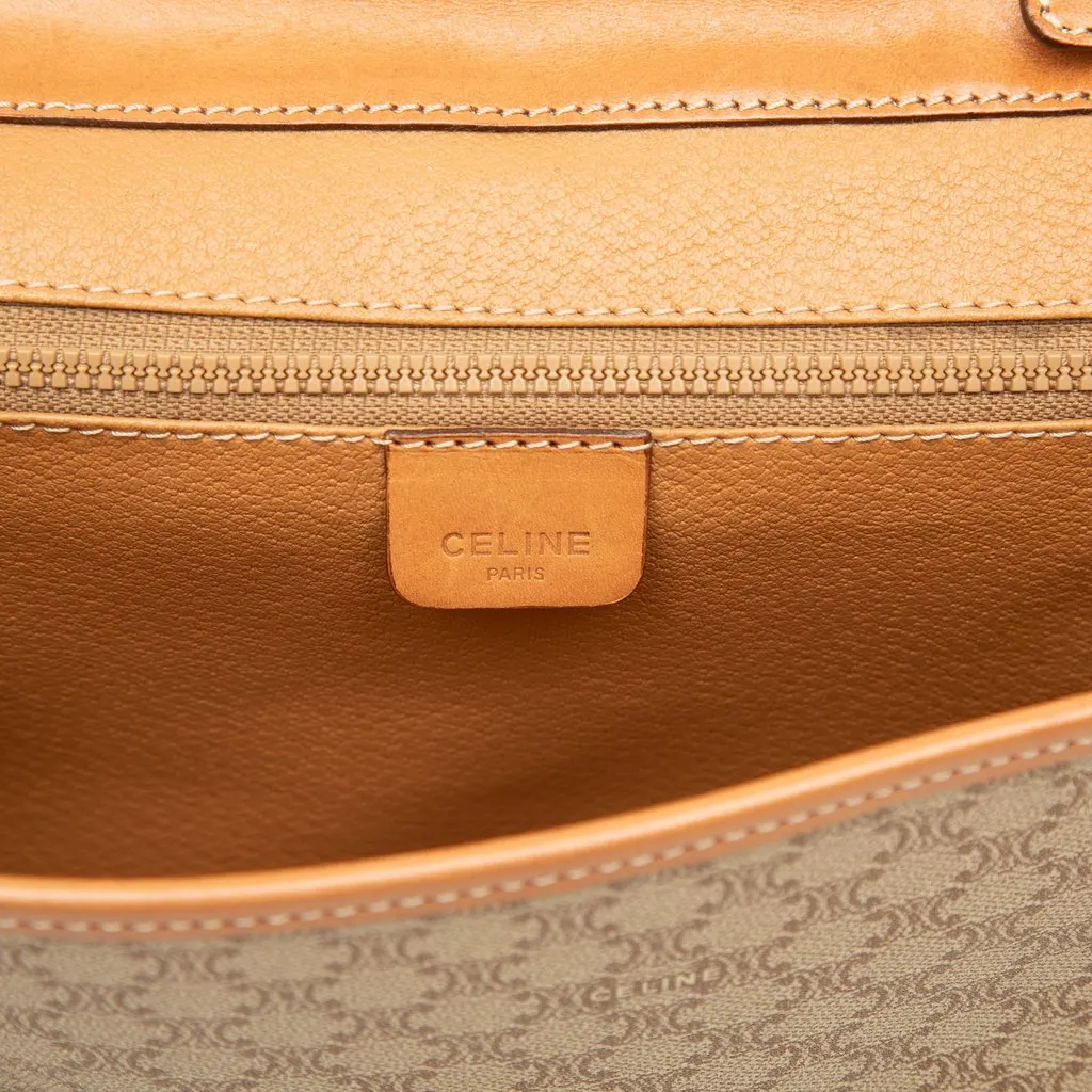Celine Macadam Coated Canvas Crossbody Beige Canvas Very good - Box View