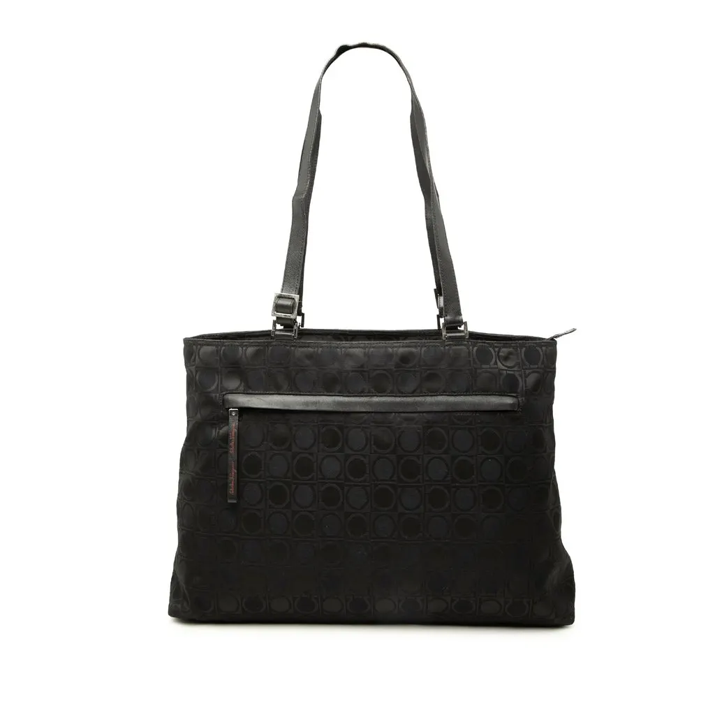 Salvatore Ferragamo Gancini Nylon Tote