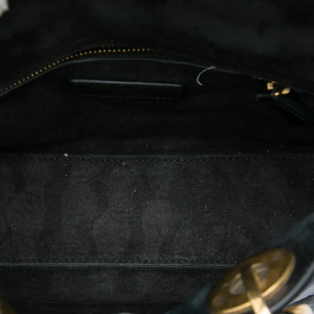 Dior Small Lambskin Cannage My ABCDior Lady Dior Black Leather Very good - Model View