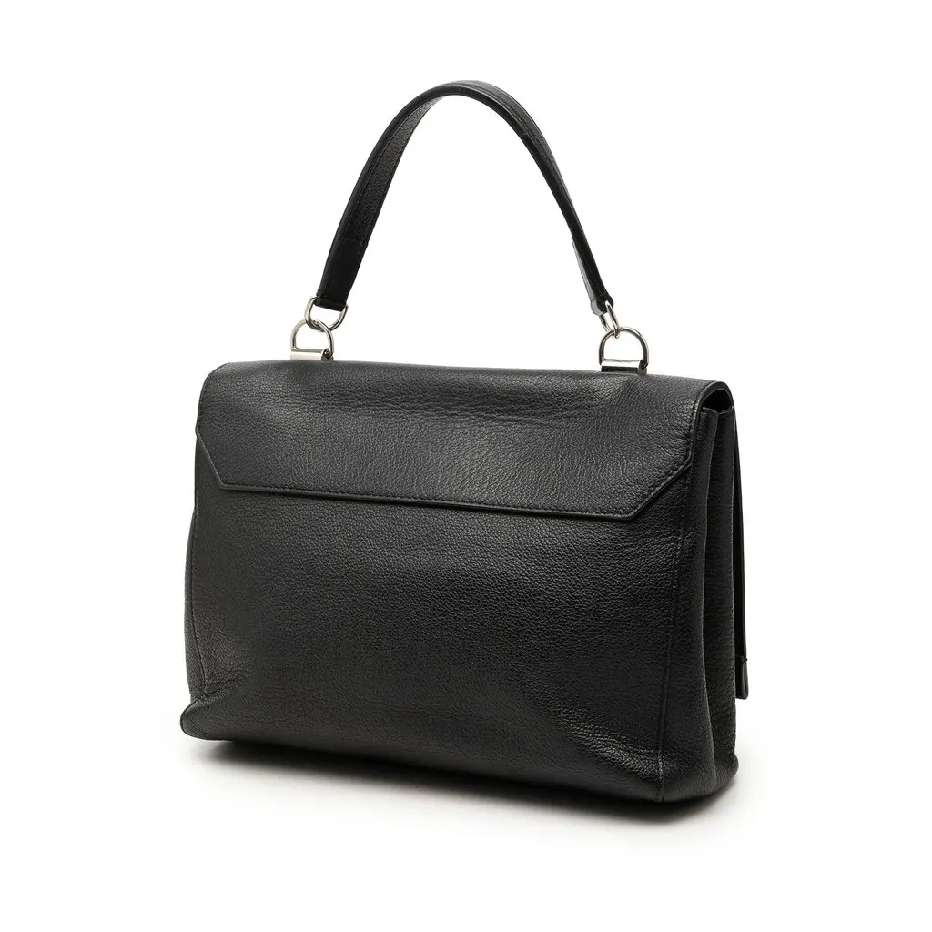 Louis Vuitton Leather Lockme II Black Leather Good - Back View