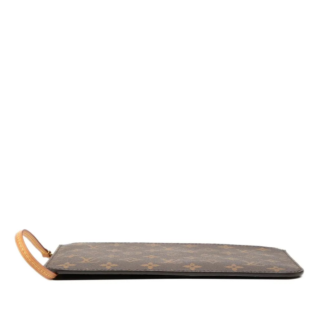 Louis Vuitton Monogram Neverfull MM Pouch Brown Canvas Very good - Inside View