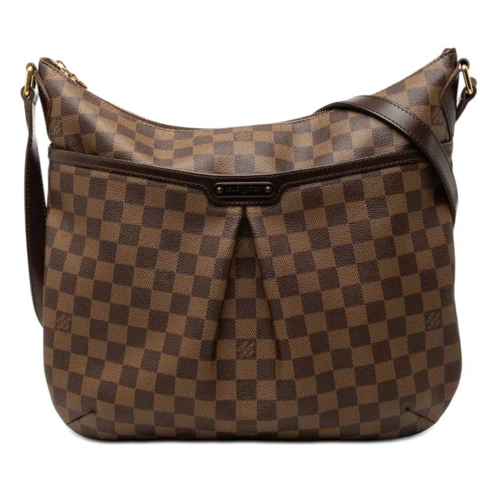 Louis Vuitton Damier Ebene Bloomsbury GM Brown Canvas Good - Front View