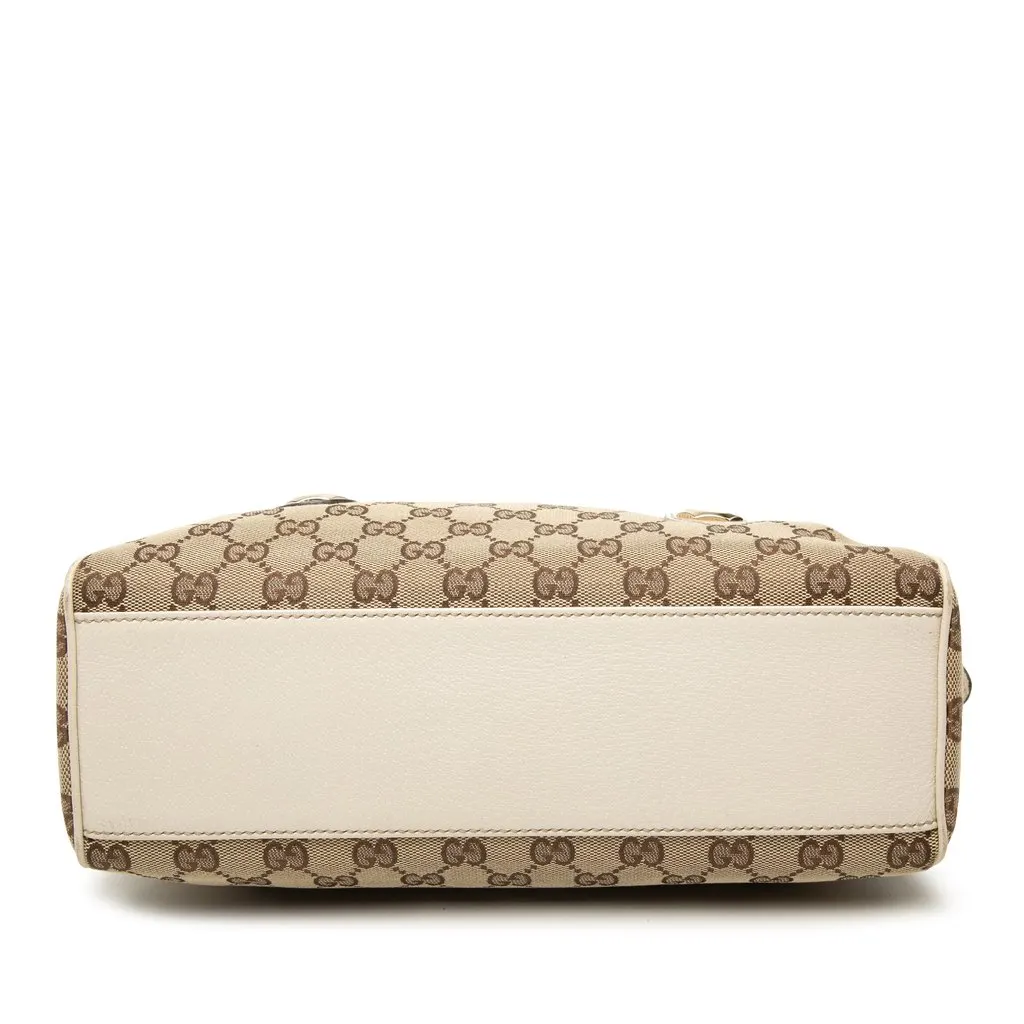Gucci GG Canvas Charmy Boston Bag Beige Very good - Inside View