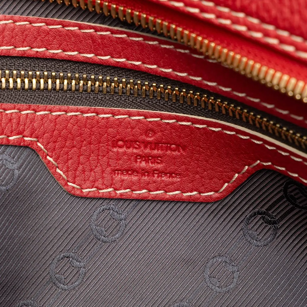 Louis Vuitton Tobago Carryall Red Leather Good - Box View