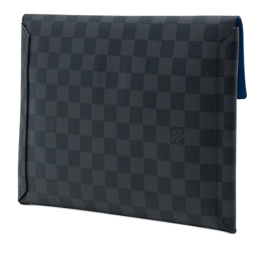 Louis Vuitton Damier Graphite Alpha Pochette GM Black Very good - Back View