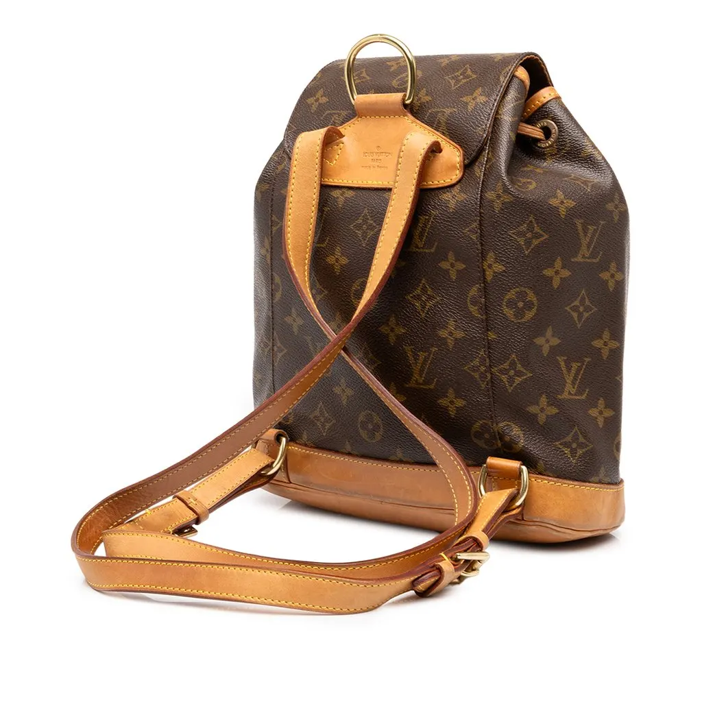 Louis Vuitton Monogram Montsouris MM Brown Canvas Very good - Back View
