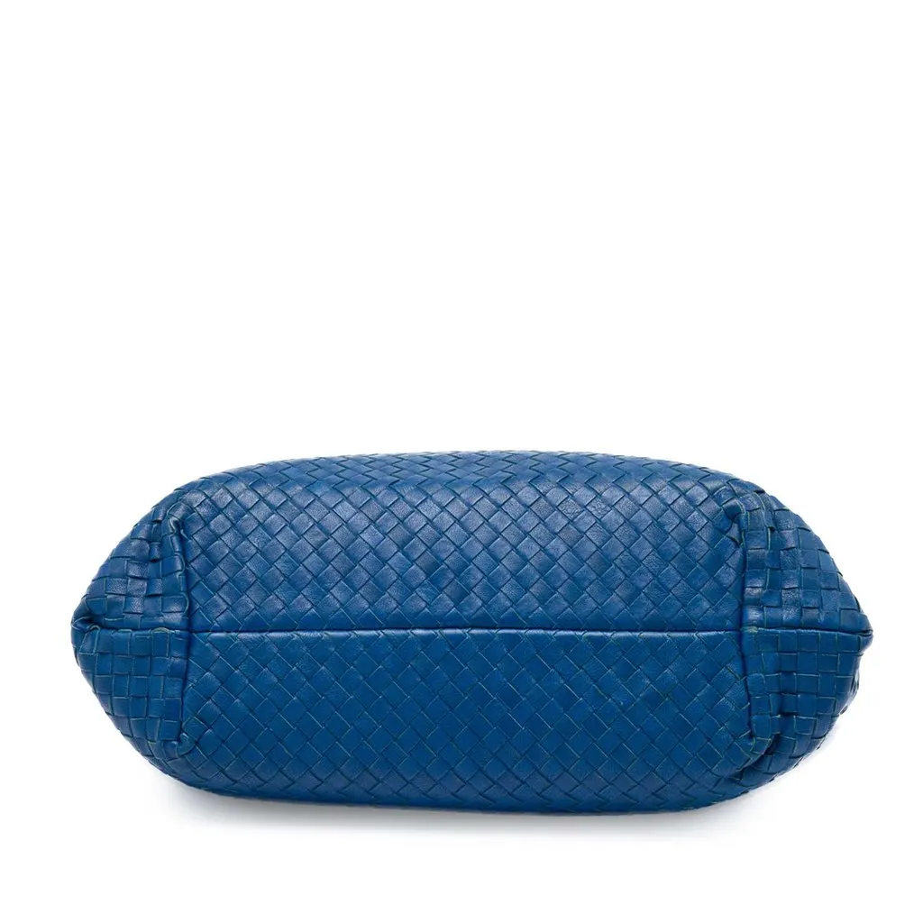 Bottega Veneta Medium Nappa Intrecciato Capri Tote Blue Leather Very good - Inside View