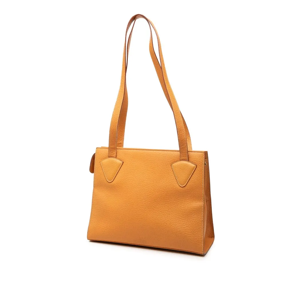 LOEWE Leather Tote Yellow Leather Very good - Back View
