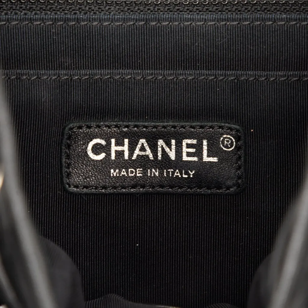 Chanel Small Lambskin Urban Spirit Backpack Black Leather Very good - Box View