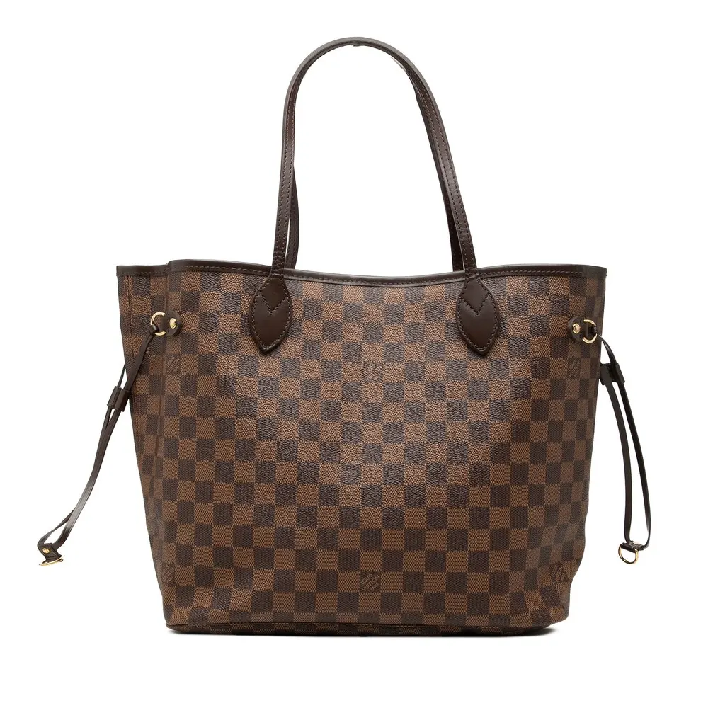 Louis Vuitton Damier Ebene Neverfull MM Brown Canvas Very good - Front View