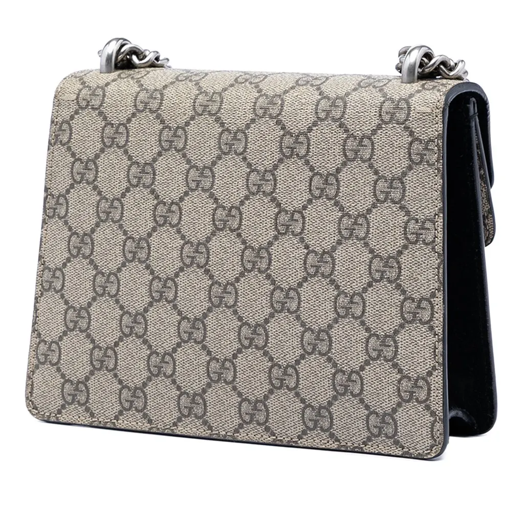 Gucci Small GG Supreme Dionysus Crossbody Beige Very good - Back View