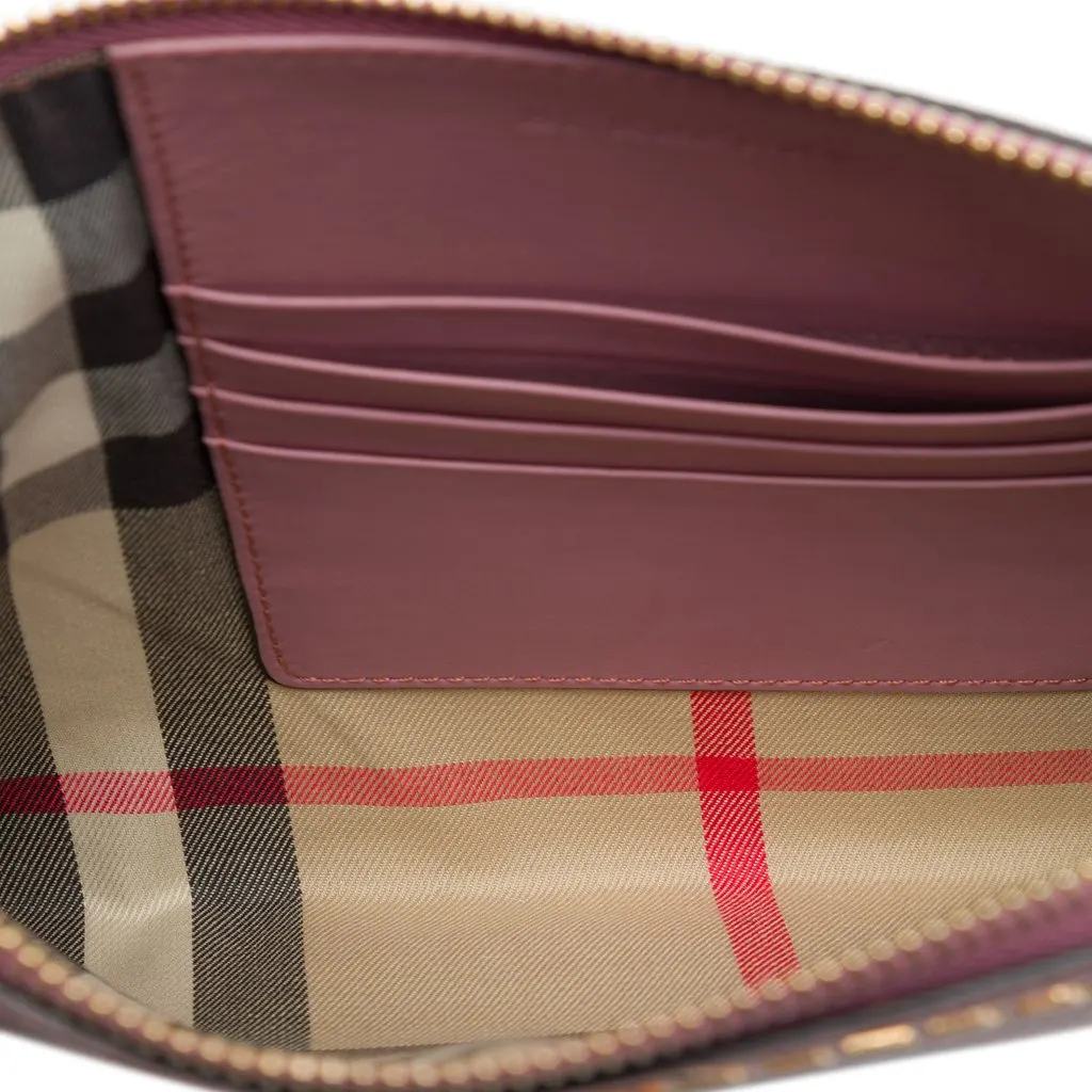 Burberry Leather Peyton Crossbody Pink Leather Very good - Model View