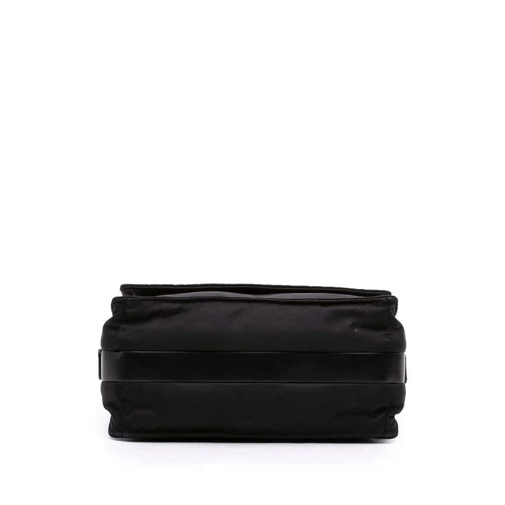 Prada Small Re Nylon Padded Traveller Crossbody Black Good - Inside View