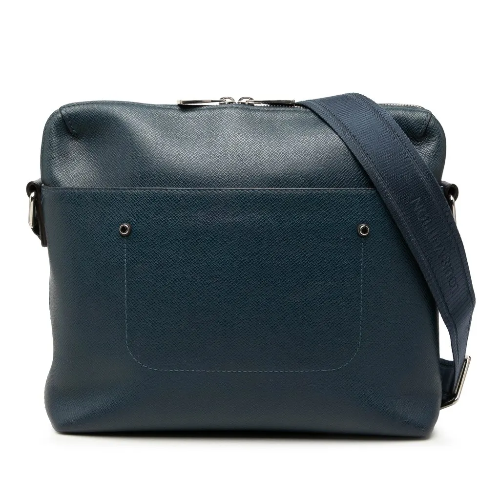 Louis Vuitton Taiga Grigori PM Blue Leather Very good - Front View