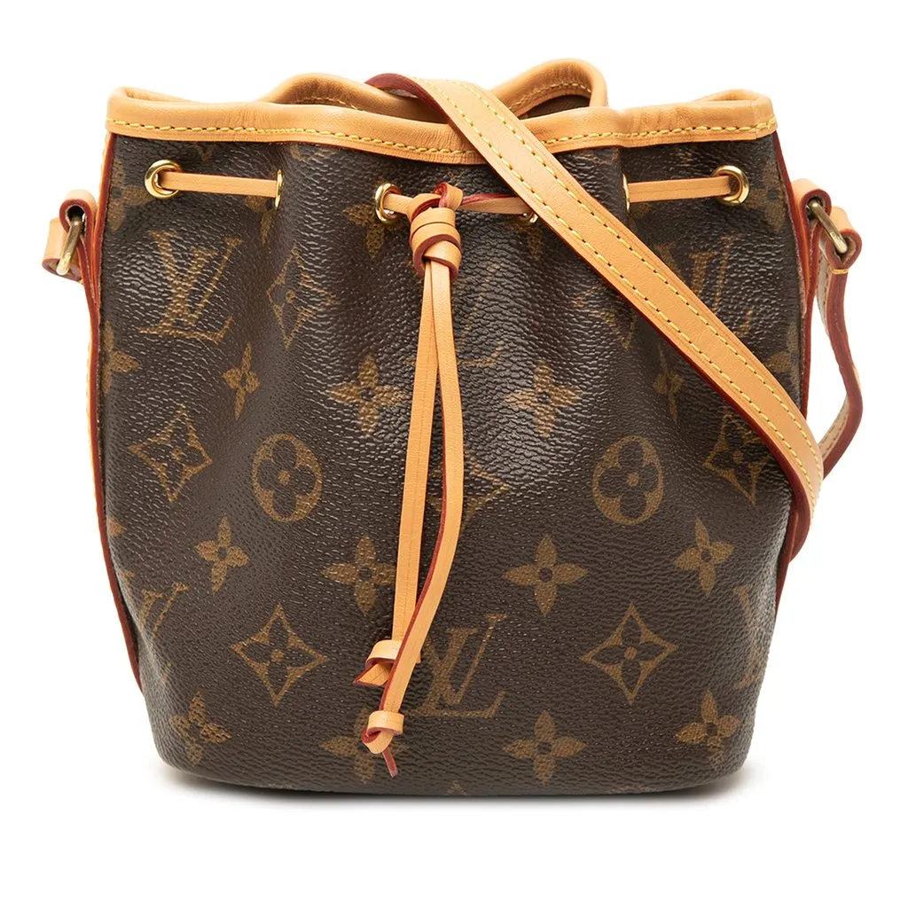 Louis Vuitton Monogram Nano Noe Brown Very good - Front View