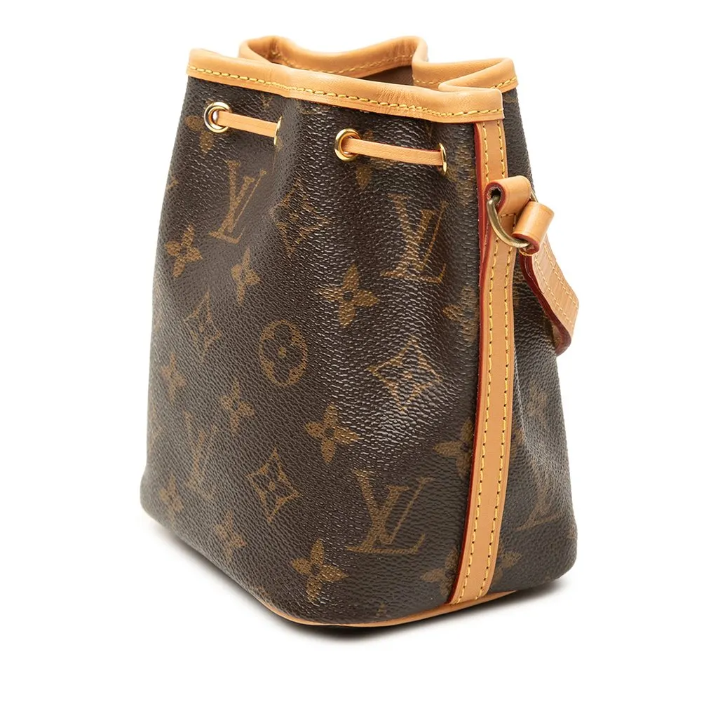 Louis Vuitton Monogram Nano Noe Brown Very good - Back View