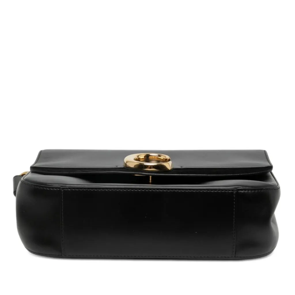 Chloé Small Leather C Double Carry Satchel Black Leather Very good - Inside View